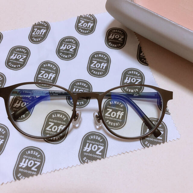 Zoff(ゾフ)のzoff ブルーライトカット　ウェリントン レディースのファッション小物(サングラス/メガネ)の商品写真