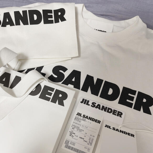 Jil Sander(ジルサンダー)のnen様　専用　正規品　JIL SANDER ロゴ Tシャツ Mサイズ メンズのトップス(Tシャツ/カットソー(半袖/袖なし))の商品写真