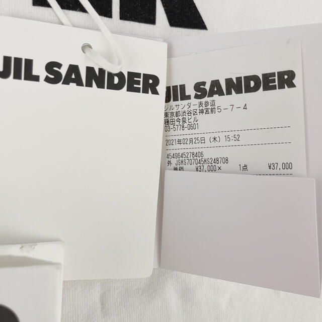 Jil Sander(ジルサンダー)のnen様　専用　正規品　JIL SANDER ロゴ Tシャツ Mサイズ メンズのトップス(Tシャツ/カットソー(半袖/袖なし))の商品写真