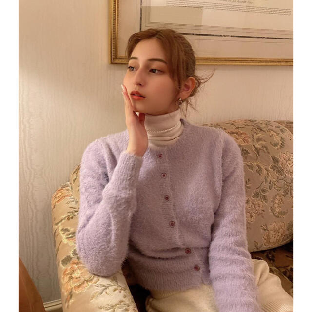 Lochie(ロキエ)の新品＊shaggy knit cardigan レディースのトップス(カーディガン)の商品写真