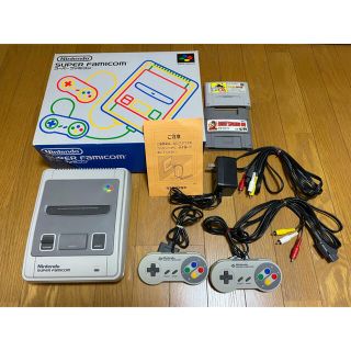 スーパーファミコン(スーパーファミコン)のNintendo SHVC-001 スーパーファミコン　ソフト付き(家庭用ゲーム機本体)