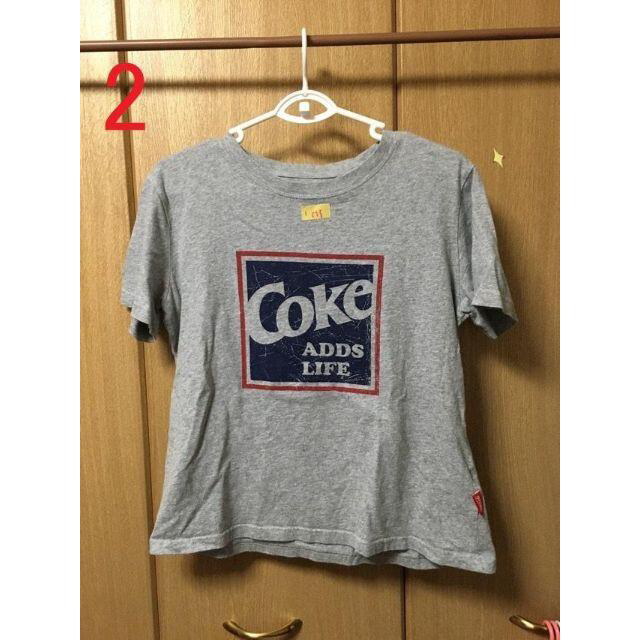 GU(ジーユー)のマリア様専用　Coca-Cola　半袖Tシャツ　レデイーズサイズM　他3点 レディースのトップス(Tシャツ(半袖/袖なし))の商品写真