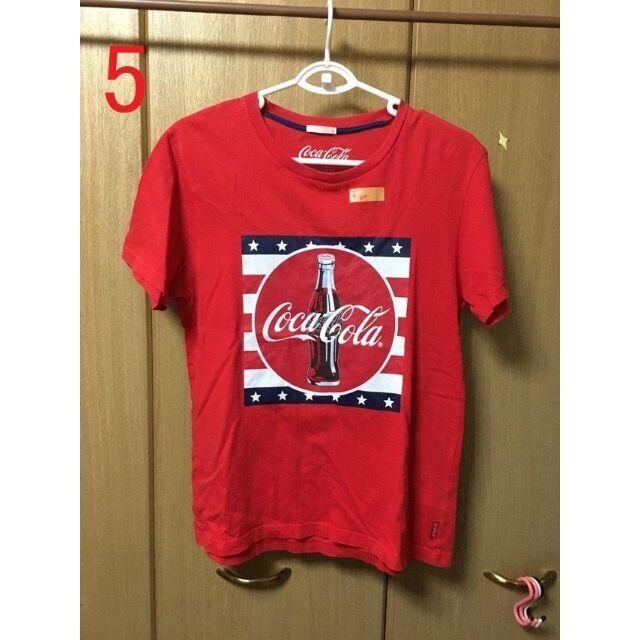 GU(ジーユー)のマリア様専用　Coca-Cola　半袖Tシャツ　レデイーズサイズM　他3点 レディースのトップス(Tシャツ(半袖/袖なし))の商品写真