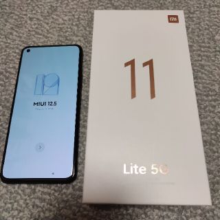 アンドロイド(ANDROID)のシュウ様専用 Xiaomi Mi 11 lite 5G ブラック 美品(スマートフォン本体)