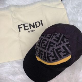 フェンディ(FENDI)のFENDIマルチカラーキャンバス　ベースボールキャップ(キャップ)