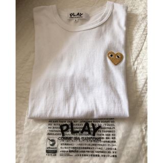 コムデギャルソン(COMME des GARCONS)のプレイ　コムデギャルソン　ゴールドハート　白Tシャツ(Tシャツ(半袖/袖なし))