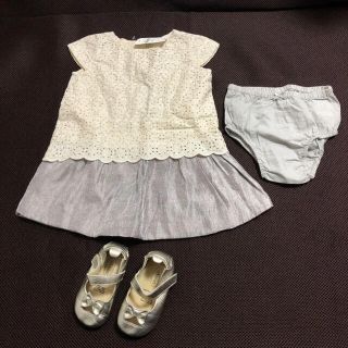 ベビーギャップ(babyGAP)の新品！baby gap  およばれ　ワンピース 80(ワンピース)