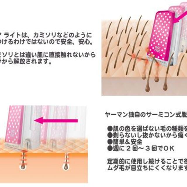 ノーノーヘアー 脱毛器 レディースシェーバー LITE STA-128 ピンク