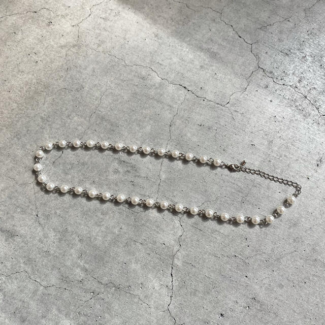 Jieda(ジエダ)のパールネックレス　Pearl necklace パールチェーンネックレス メンズのアクセサリー(ネックレス)の商品写真
