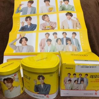 ボウダンショウネンダン(防弾少年団(BTS))のLEMONA レモナ BTS J-HOPE　ホビ　ハート缶と丸缶とポスター(その他)