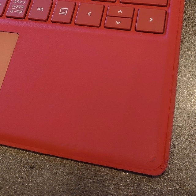 Microsoft(マイクロソフト)のMicrosoft Surface pro type cover Red スマホ/家電/カメラのPC/タブレット(PC周辺機器)の商品写真