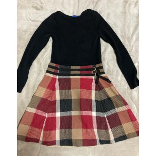 バーバリーブルーレーベル(BURBERRY BLUE LABEL)のクレストブリッジ　美品‼️ ワンピース(ミニワンピース)