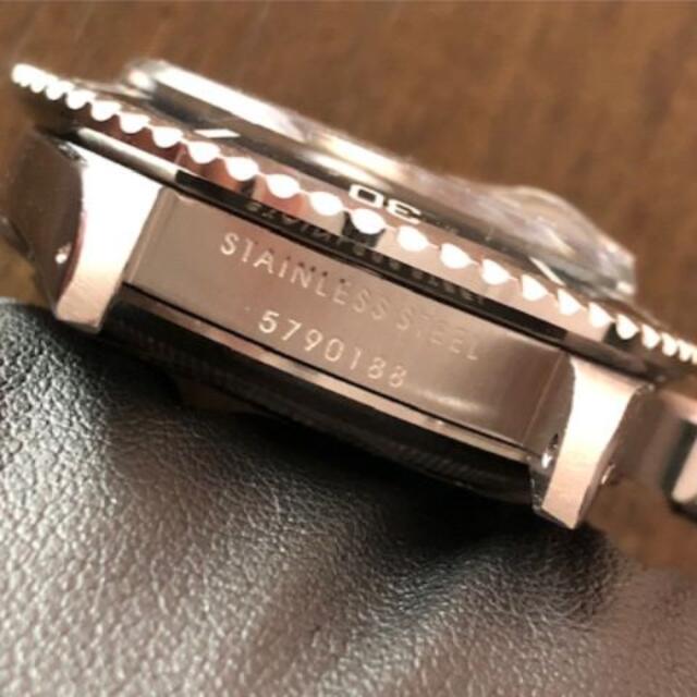 ROLEX(ロレックス)の超美品 ROLEX 黒文字盤 デイト 赤SUBMARINER＋TIFFANY メンズの時計(腕時計(アナログ))の商品写真