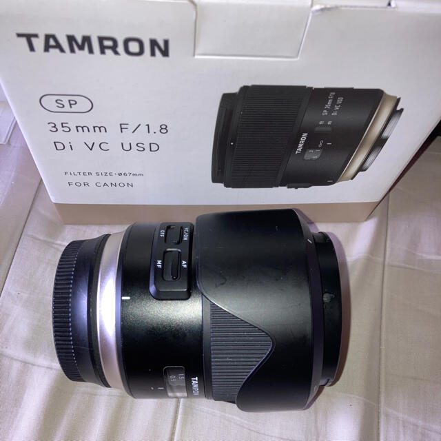 tamron 35mm f1.8 di vc vsd キャノン用　プロテクター付