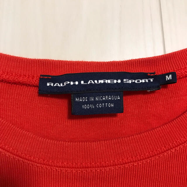 Ralph Lauren(ラルフローレン)のRALPH LAUREN  赤色　Tシャツ　Mサイズ レディースのトップス(Tシャツ(半袖/袖なし))の商品写真