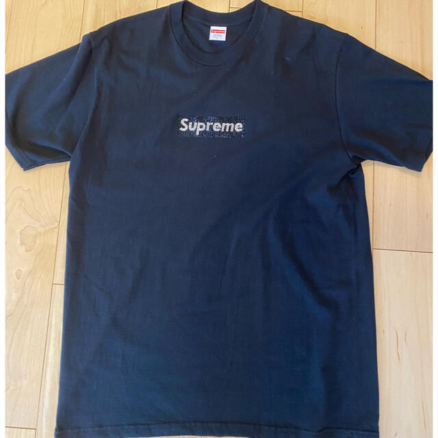 美品 Supreme/Swarovski  Box Logo Tee L