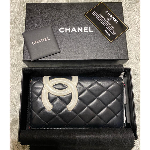 CHANELシャネル　カンボンライン　長財布