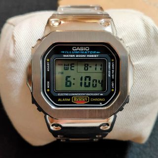 ジーショック(G-SHOCK)のG-shock シルバー メタルカスタム本体付 DW5600(腕時計(デジタル))