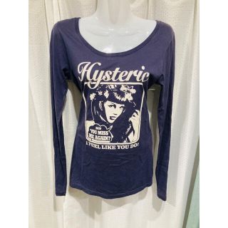 ヒステリックグラマー(HYSTERIC GLAMOUR)の美品訳あり☆ヒステリックグラマー☆　レディースロンT　フリー（M.L）サイズ(Tシャツ(長袖/七分))