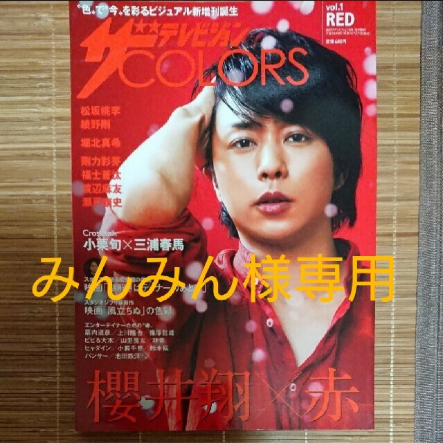 【専用】ザテレビジョンCOLORS vol.1 RED わけあり エンタメ/ホビーの雑誌(音楽/芸能)の商品写真