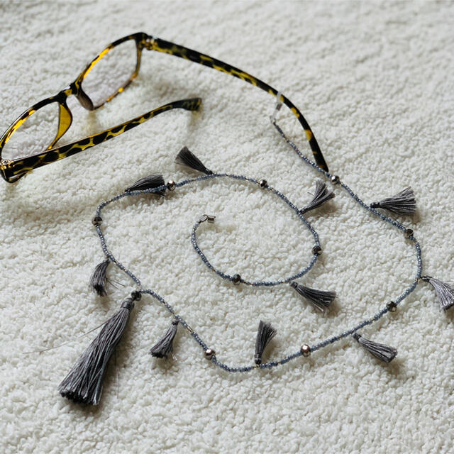 タッセル tassel 眼鏡 サングラス string レディースのファッション小物(サングラス/メガネ)の商品写真