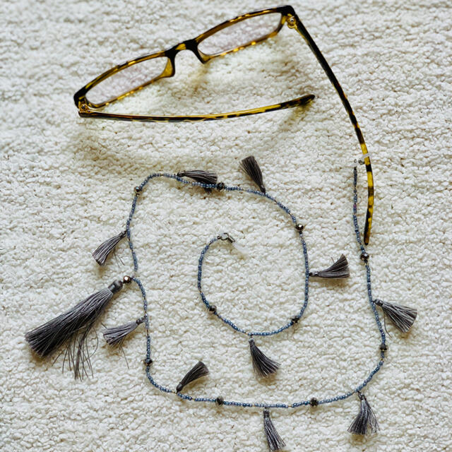 タッセル tassel 眼鏡 サングラス string レディースのファッション小物(サングラス/メガネ)の商品写真