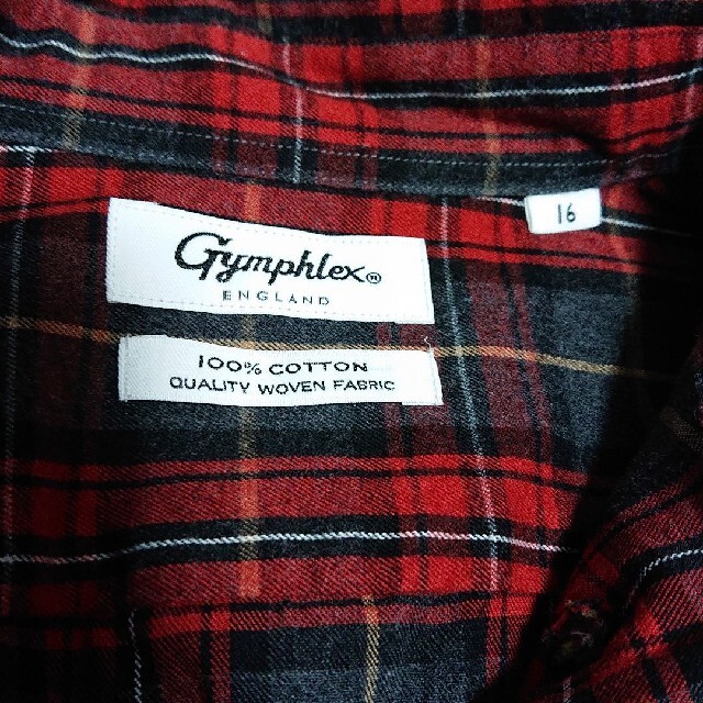 GYMPHLEX(ジムフレックス)のジムフレックス    チェックシャツ 長袖   16サイズ  ビエラ起毛シャツ レディースのトップス(シャツ/ブラウス(長袖/七分))の商品写真