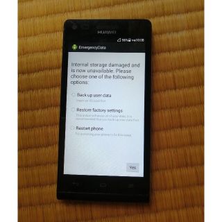 ファーウェイ(HUAWEI)のhuawei Ascend g6　ジャンク品(スマートフォン本体)