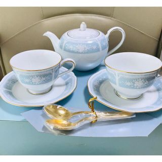 ノリタケ(Noritake)のレア❗️新品　ノリタケ  レースウッド  ゴールド　ポット　スプーン付き　セット(食器)