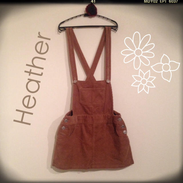 heather(ヘザー)のHeather ♡ コーデュサロペット レディースのワンピース(ミニワンピース)の商品写真