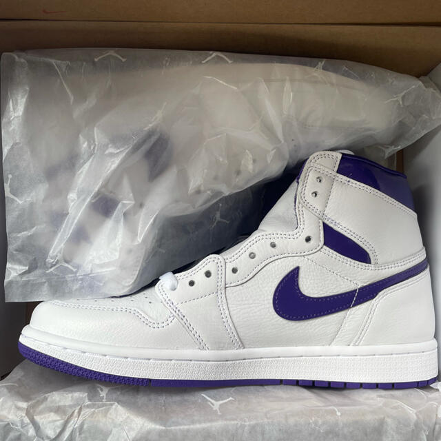 NIKE(ナイキ)のNike Air Jordan1 Court Purple W's26.5cm メンズの靴/シューズ(スニーカー)の商品写真