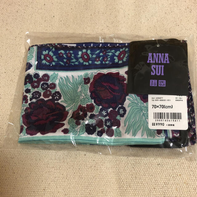ANNA SUI(アナスイ)のANNA SUI×UNIQLOスカーフ レディースのファッション小物(バンダナ/スカーフ)の商品写真
