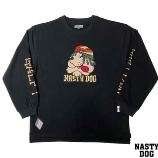 ガルフィー(GALFY)のnasty dog×GALFY/long tee Black (Tシャツ/カットソー(七分/長袖))