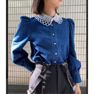 アメリヴィンテージ(Ameri VINTAGE)のameri vintage DENIM POOFY BLOUSE(シャツ/ブラウス(長袖/七分))