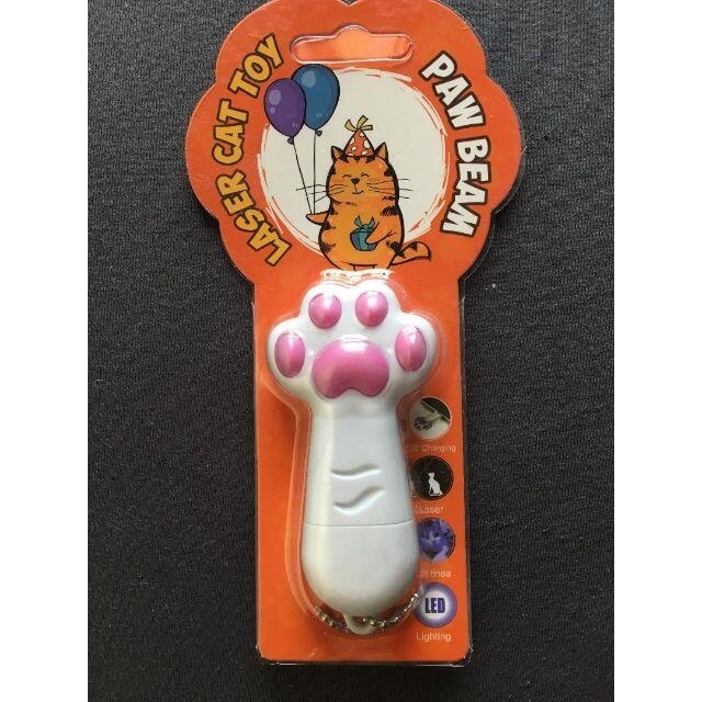 新品 キヨスケ 猫 レーザーポインタ おもちゃ USB充電式 白 猫と遊べる！ その他のペット用品(猫)の商品写真