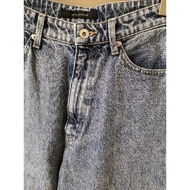 VENCE EXCHANGE - ウォッシュ加工ハイライズルーズストレートデニムの