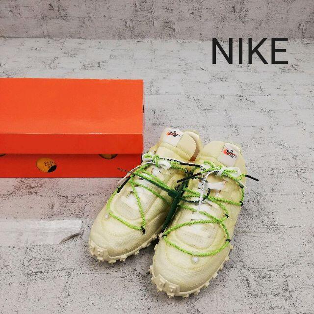 NIKE ナイキ ×OFF WHITE WAFFLE RACER オフホワイト