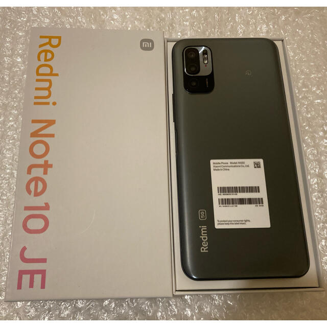 Redmi Note10 JE XIG02 グラファイトグレー