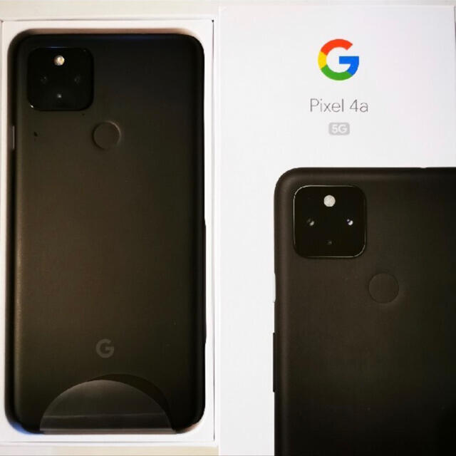 Google pixel 4a5g just Blackスマートフォン/携帯電話