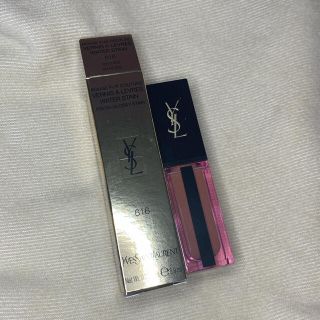 イヴサンローランボーテ(Yves Saint Laurent Beaute)の【美品】ルージュ ピュールクチュール ヴェルニ ウォーターステイン　616(口紅)