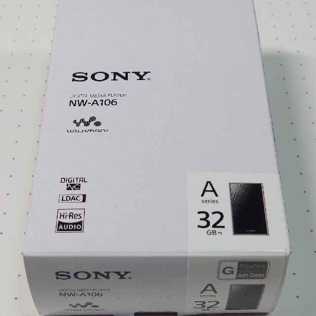 未使用品☆納品書有り】SONY NW-A106 アッシュグリーン-