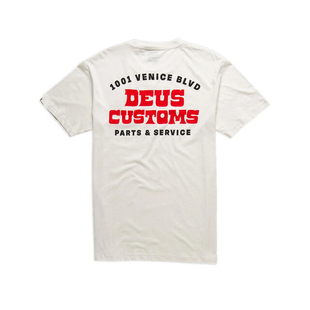 Deus ex Machina(デウスエクスマキナ)のdeus ex machina デウスエクスマキナ　白Tシャツ メンズのトップス(Tシャツ/カットソー(半袖/袖なし))の商品写真