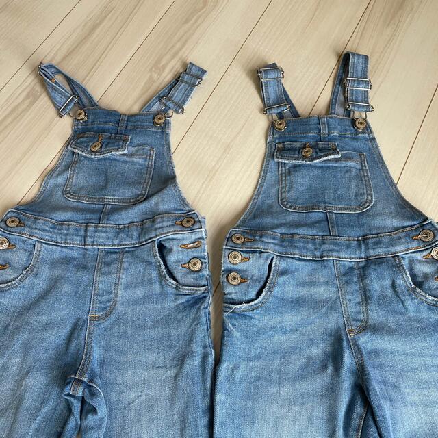 ZARA KIDS(ザラキッズ)のZARA kids デニムサロペット　116  キッズ/ベビー/マタニティのキッズ服女の子用(90cm~)(パンツ/スパッツ)の商品写真