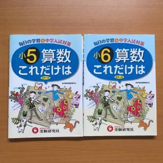 小学 これだけは 算数5年　算数6年(語学/参考書)