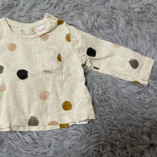 ザラキッズ(ZARA KIDS)のZARA baby ドット柄　カットソー(シャツ/カットソー)