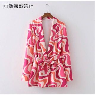 ザラ(ZARA)の🌰9月新作🌾5605◆プリント 柄 シャツ ブラウス(シャツ/ブラウス(長袖/七分))