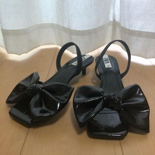 ザラ(ZARA)のZARAリボンミュール(ミュール)