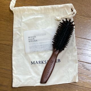 マークスアンドウェブ(MARKS&WEB)の 【巾着付き】ウッド ヘアブラシ ブラウン M(ヘアブラシ/クシ)