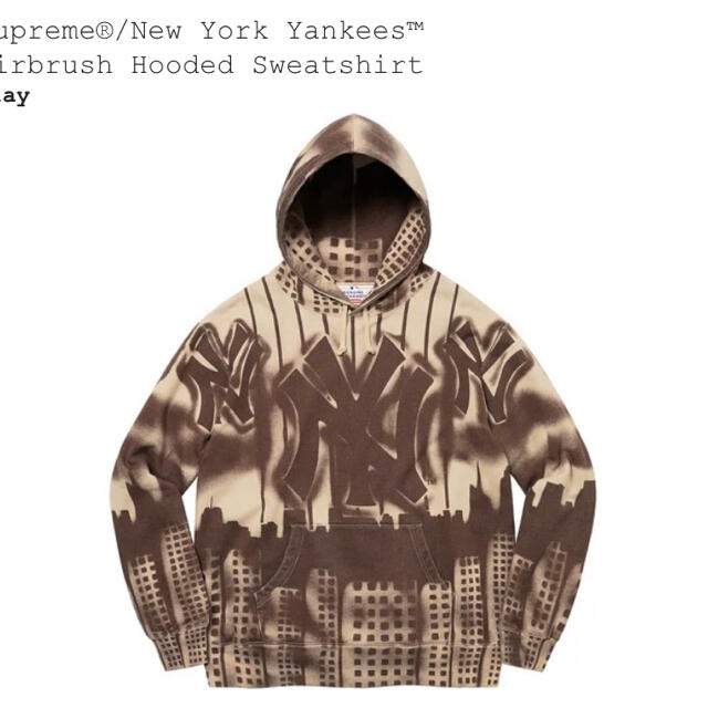 パーカーLサイズ Supreme New York Yankees コラボパーカー