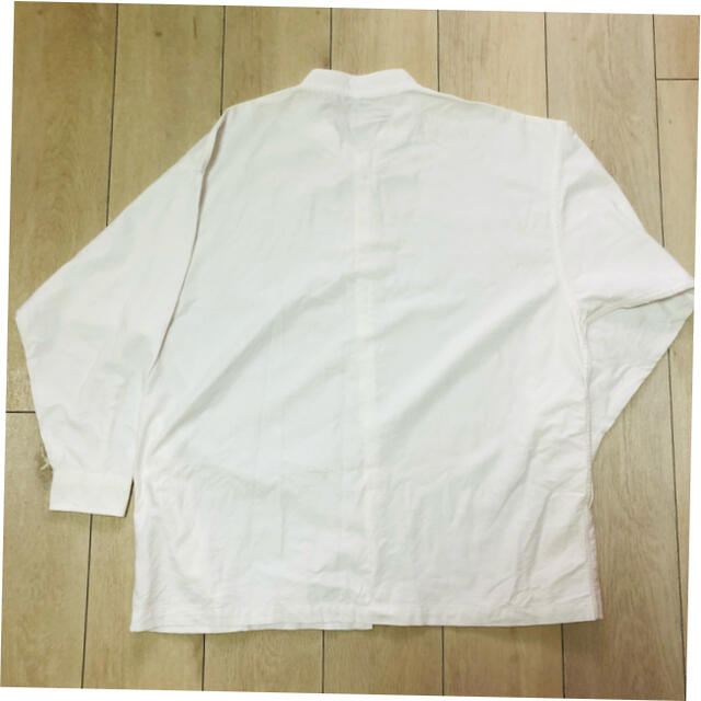 MUJI (無印良品)(ムジルシリョウヒン)の無印良品 ノーカラー ワークシャツ ブラウス レディースのトップス(シャツ/ブラウス(長袖/七分))の商品写真
